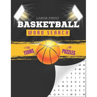 Basketball Word Search: Large Print Basketball Puzzle Book For Adults