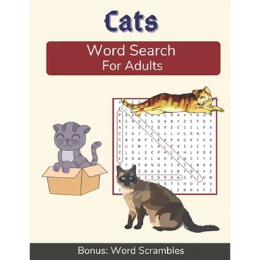 Cats Word Search For Adults: Medium Difficulty Puzzle Book for Cat Lovers and Owners