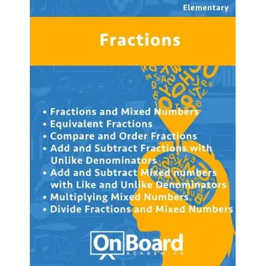 Fractions: Fractions & Mixed Numbers, Equivalent Fractions, Compare & Order Fractions, Add & Subtract Fractions w/ unlike denomin