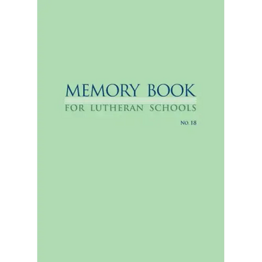 Memory Book For Lutheran Schools