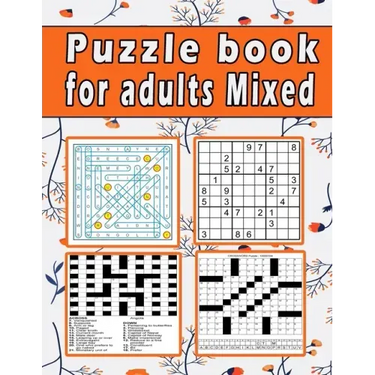 Puzzle book for adults Mixed: Large print Puzzle book! Soduko, word search, CodeWord and CrossWord 111 pages