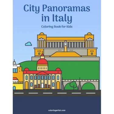 City Panoramas in Italy Coloring Book for Kids