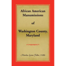 African American Manumissions of Washington County, Maryland