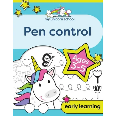My Unicorn School Pen Control Age 3-5: Fun unicorn tracing activity book