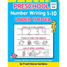 Preschool Number Writing 1 - 10, Under The sea: Home Learning Book with Writing Practice, Coloring Pages, Activity Workbook with lots of fish and unde