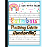 Rainbow Practicing Cursive Handwriting: Beginner Cursive Handwriting Workbook for Kids l Cursive handwriting alphabet for classroom l Learning cursive