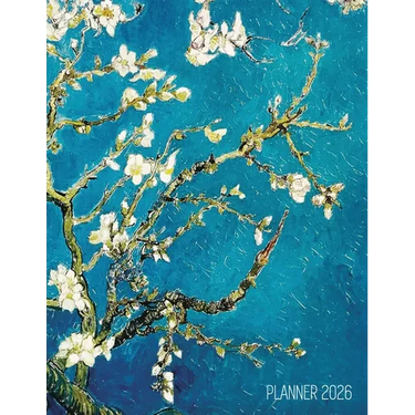 Vincent Van Gogh Planner 2026: Almond Blossom Painting Artistic Post-Impressionism Art Organizer: January-December (12 Months)
