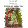 Color by Numbers Addition and Subtraction: math coloring books for kids