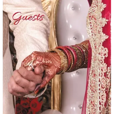 ASIAN Wedding Guest Book (HARDCOVER), For Asian Special Events & Functions, Commemorations, Anniversaries, Parties.: 32 pages/64 sides. BLANK Pages -