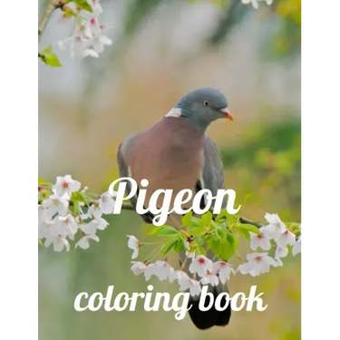Pigeon coloring book: A Coloring Book of 35 Unique Stress Relief pigeon Coloring Book Designs Paperback