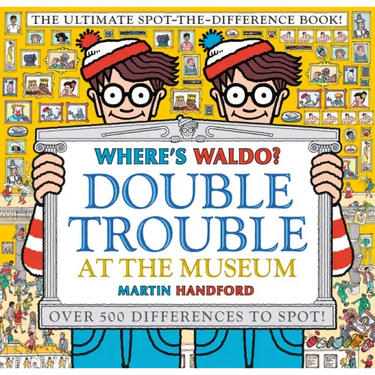 Where's Waldo? Double Trouble at the Museum: The Ultimate Spot-The-Difference Book: (A Compare-And-Find Activity Book with Over 500 Changes to Identif