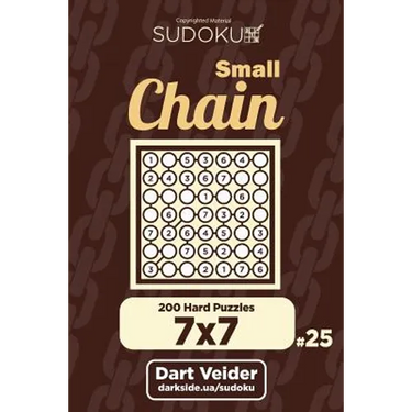Small Chain Sudoku - 200 Hard Puzzles 7x7 (Volume 25)