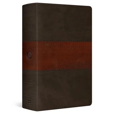 ESV Giant Print Personal Size Bible, Red Letter (Trutone, Forest/Tan, Trail Design)