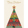 Merry Christmas Dotted Bullet Journal: Cheaper and More Useful than a Card! (Scandinavian Tree) Medium A5 - 5.83X8.27