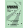 Introduction to Factor Analysis: What It Is and How to Do It
