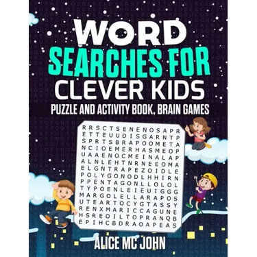 Word Search for Clever Kids: Puzzle and Activity Book, Brain Games