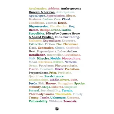 Anthropocene Unseen: A Lexicon