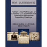 Holman V. Gulf Refining Co of Louisiana U.S. Supreme Court Transcript of Record with Supporting Pleadings