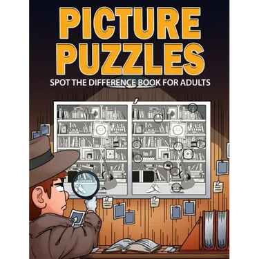 Picture Puzzles: Spot the Difference Book for Adults