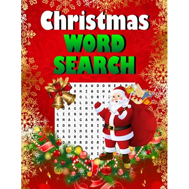 Christmas word search.: Easy Large Print Puzzle Book for Adults, Kids & Everyone for the 25 Days of Christmas.