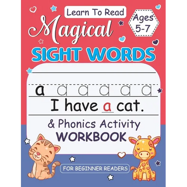 Magical Sight Words for Kids 5-7: Activity Book for Beginner Readers, Sight Words Book for Kids, Alphabet Word Learning Workbook