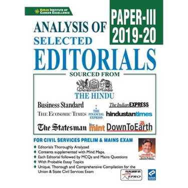 Analysis of Selected Editorials Paper-3 (2019- 2020)