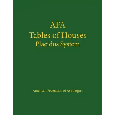 Tables of Houses Placidus System