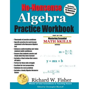 No-Nonsense Algebra Practice Workbook