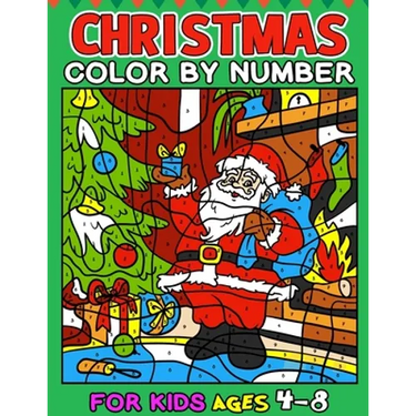 Christmas Color by Number for kids ages 4-8