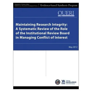 Maintaining Research Integrity: A Systematic Review of the Role of the Institutional Review Board in Managing Conflict of Interest