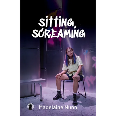 sitting, screaming