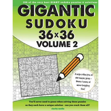 Gigantic Sudoku 36x36 Volume 2: 100 of the very best giant sudoku puzzles