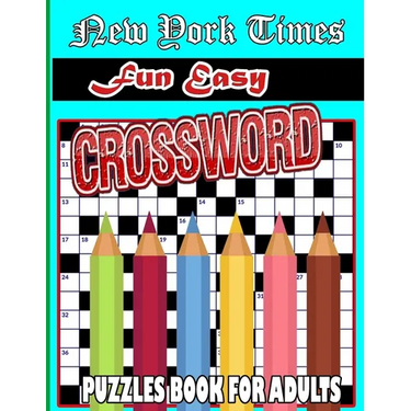 New York Times fun Easy Crossword Puzzles: 100 Medium simply Puzzles Book For Adults