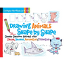Drawing Animals Shape by Shape: Create Cartoon Animals with Circles, Squares, Rectangles & Triangles - Easy How to Draw Dogs, Cats, Horses, Elephants,