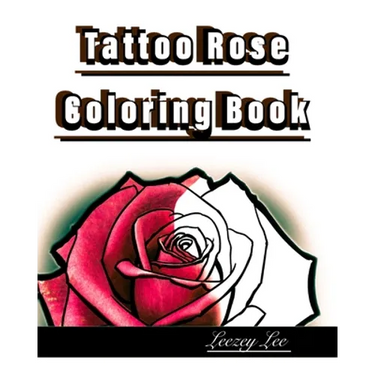Tattoo Rose Coloring Book