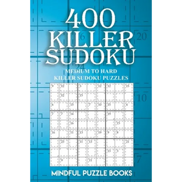 400 Killer Sudoku: Medium to Hard Killer Sudoku Puzzles