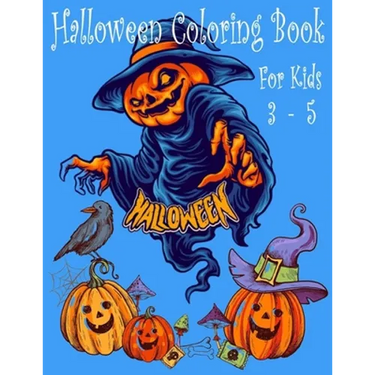 Halloween: halloween coloring book for kids 3-5 halloween monster coloring book for kids