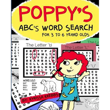 Poppy's Abc's Word Search for 3 to 6 Year Olds