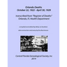 Orlando Deaths October 22, 1922 - April 30, 1929