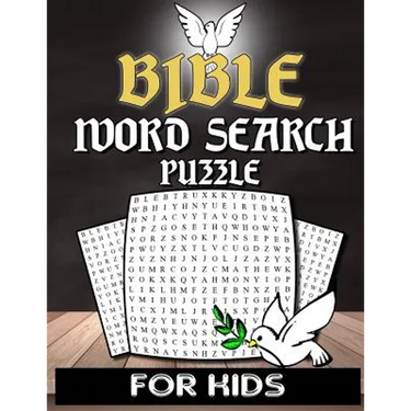 Bible Word Search For Kids: Christian Word Search Puzzle Book For Kids Adults And Senior With Inspirational Words - Bible Activity Book Crossword