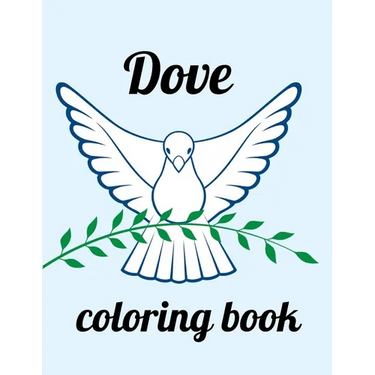 Dove coloring book: A Coloring Book of 35 Unique Stress Relief dove Coloring Book Designs Paperback