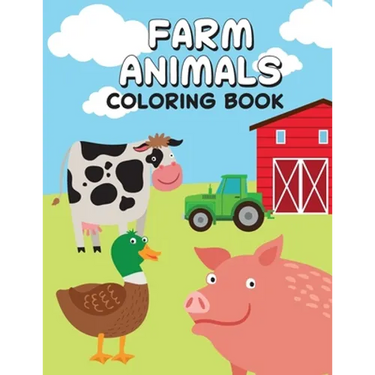 Farm Animals Coloring Book: Children's Coloring Book: Farm Animals