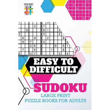 Easy to Difficult Sudoku Large Print Puzzle Books for Adults