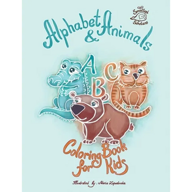 Alphabet & Animals coloring book for kids