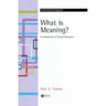 What Is Meaning?: Fundamentals of Formal Semantics