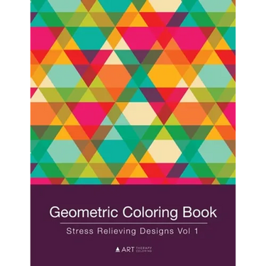 Geometric Coloring Book: Stress Relieving Designs Vol 1
