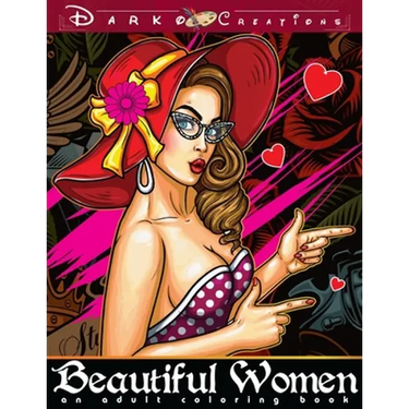 Beautiful Women - An Adult Coloring Book: Color Stunning Faces of Women with Super Anti Stress and Relaxing Designs