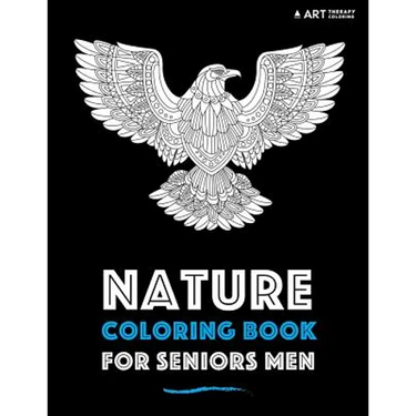 Nature Coloring Book For Seniors Men