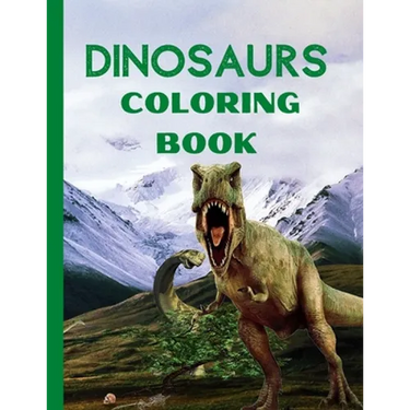 Dinosaurs Coloring Book: Amazing Fantasy Dinosaurs Coloring Designs- Fun and Cute Coloring Pages Name the Dinosaur- Dinosaurs Coloring and Acti