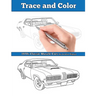 Trace and Color: 1970s Muscle Cars: Adult Activity Book